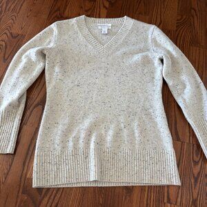 Nordstrom Signature 100% Cashmere V-neck Sweater (Small)